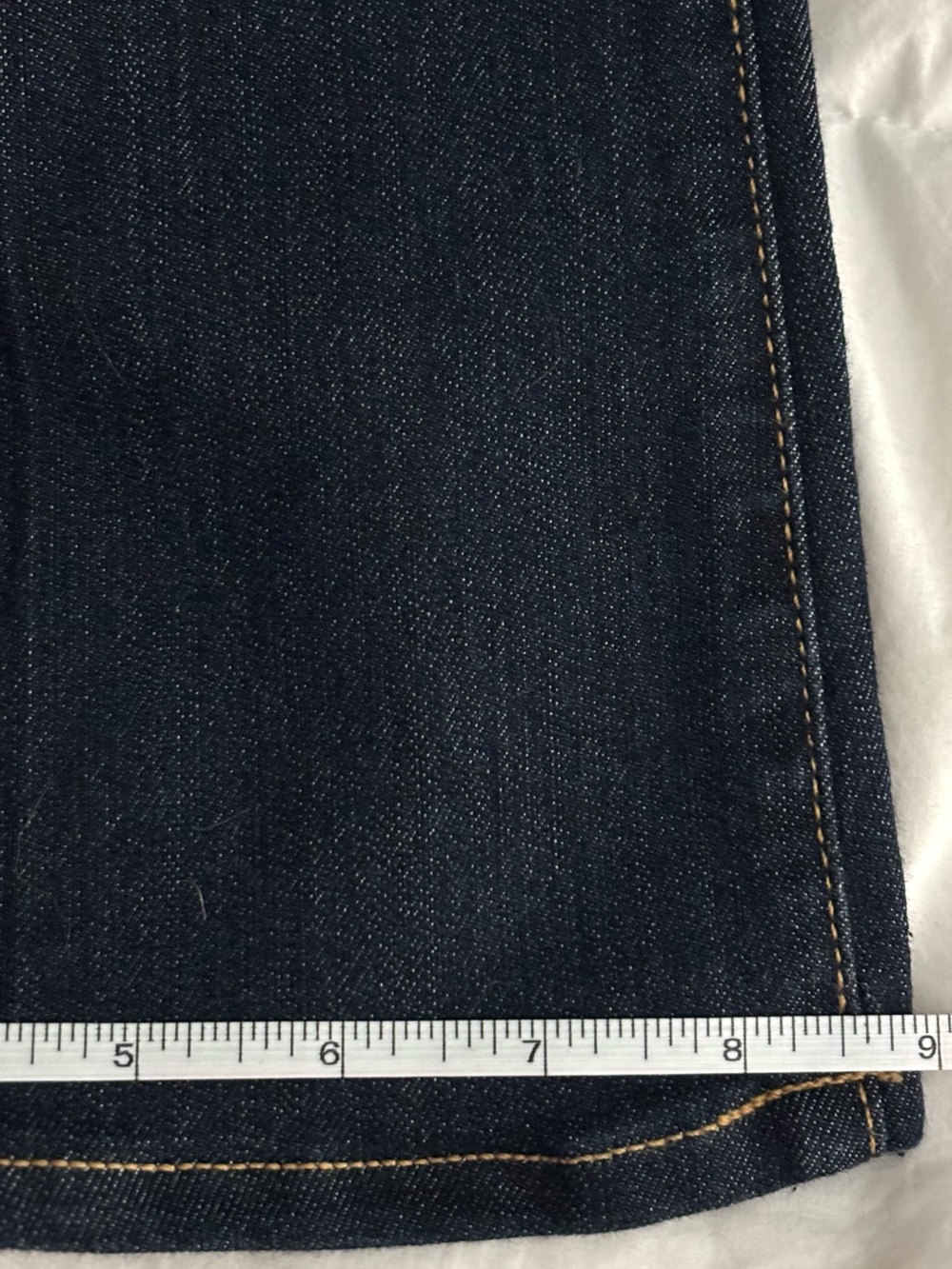 PAIGE Skyline Boot (28x32P) Jeans Carson Dark Wash Mid Rise Slim Flare - Picture 14 of 14